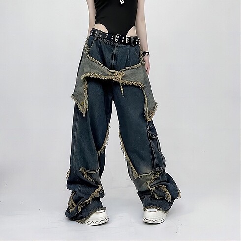 s Beden Y2K acubi baggy pantolon
