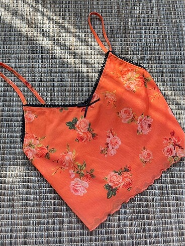 xs Beden Y2K askılı crop