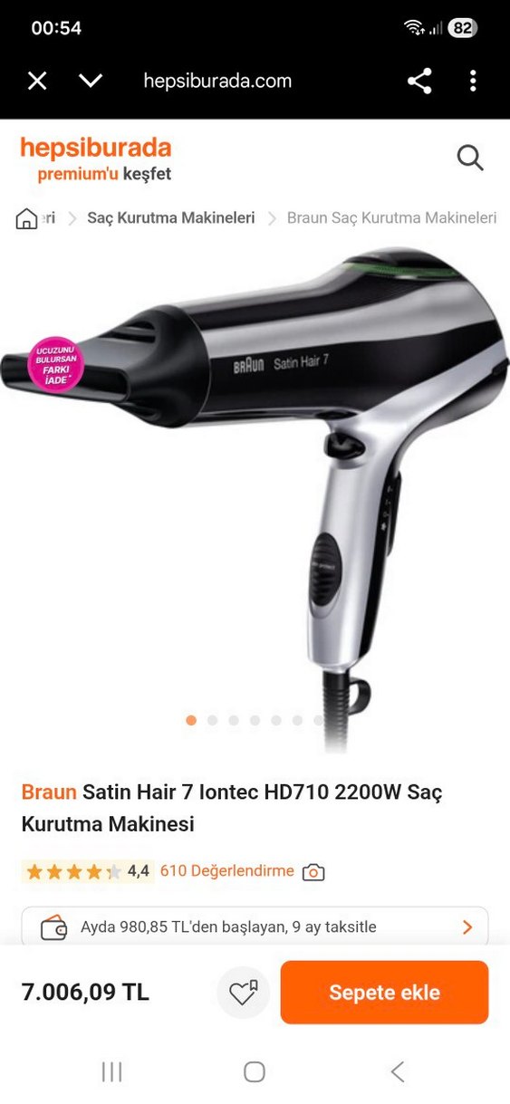 Siyah İyonik Saç Kurutma Makinesi - Görsel 3