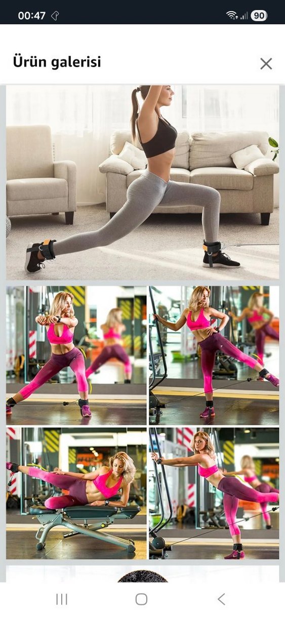 Koyu Yeşil Pilates  bacak çalıştırla Bandı Seti - Görsel 3