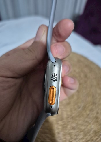 Gri Akıllı Saat ve Turuncu Yedek Kordon - Görsel 7