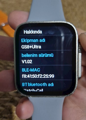 Gri Akıllı Saat ve Turuncu Yedek Kordon - Görsel 9