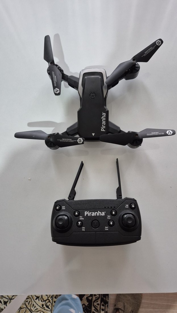 Piranha Siyah Drone ve Kumanda Seti - Görsel 2