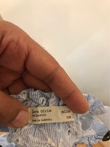 10 Yaş Beden Zara marka askılı tsirt