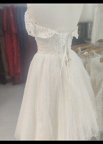 m Beden beyaz Renk After bride party kına elbisesi M L uyumlu