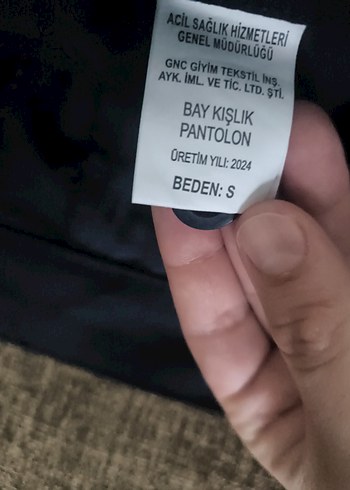 s Beden 112 kışlık erkek pantolon
