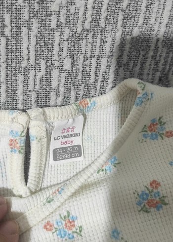 LC Waikiki Bebek Kız Beyaz Fırfırlı Kısa Kollu Takım