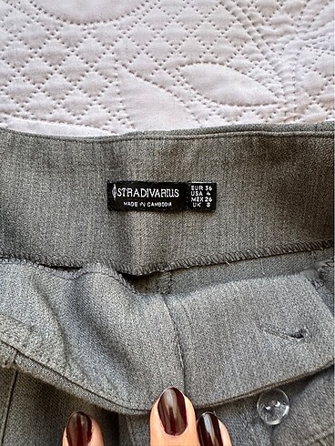 36 Beden gri Renk Stradivarius pensli smart pantolon gri