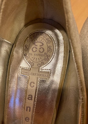 CANES MARKABej Süet Dolgu Topuklu Kadın Abiye Ayakkabı - Görsel 2