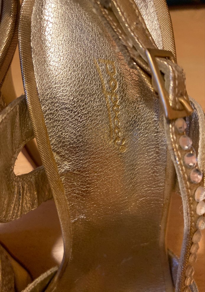 PAPUCCİ Altın Renkli Pul Detaylı Platform Topuklu Kadın Ayakkabı - Görsel 2