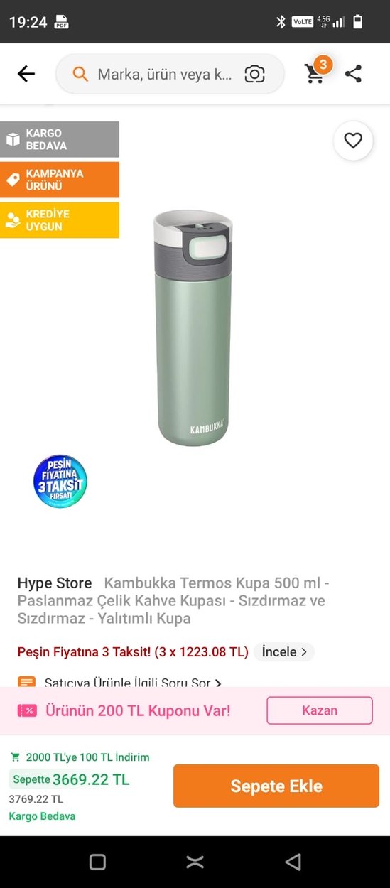 Yeşil Çocuk Termos Şişesi - Kampa Uygun - Görsel 3