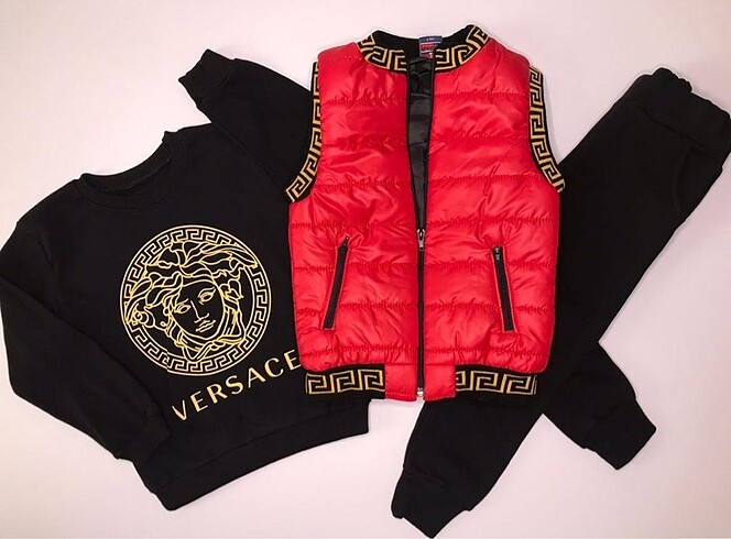 Versace yelekli takım