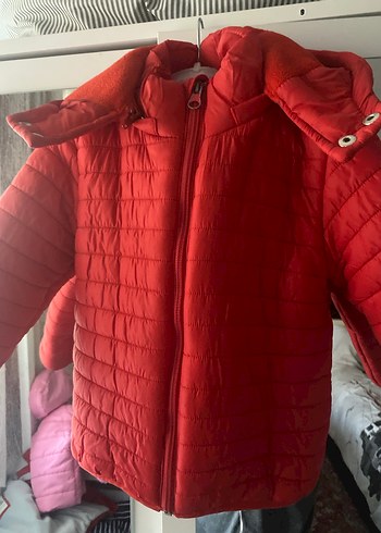 Kırmızı Fermuarlı Erkek Çocuk Mont - Görsel 2