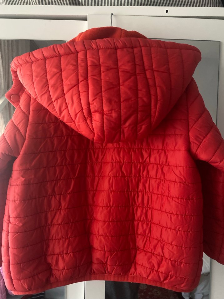 Kırmızı Fermuarlı Erkek Çocuk Mont - Görsel 4