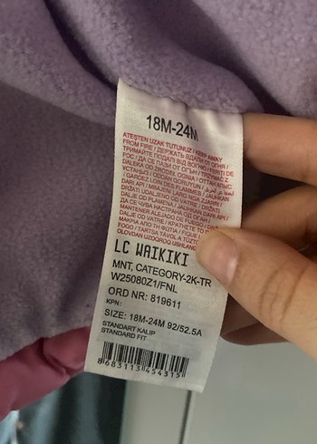 Kız Çocuk Pembe Klasik Fermuarlı Mont - Görsel 4