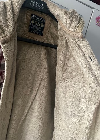 Düğmeli Bordo Gri Pamuklu Erkek Ceket - Görsel 3