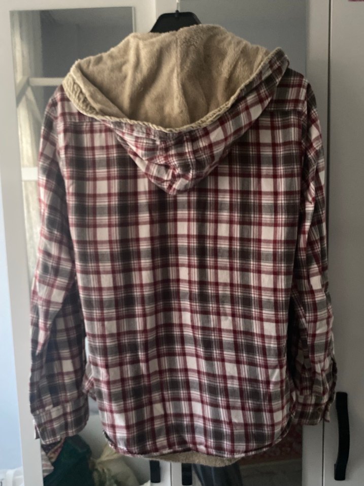 Düğmeli Bordo Gri Pamuklu Erkek Ceket - Görsel 4