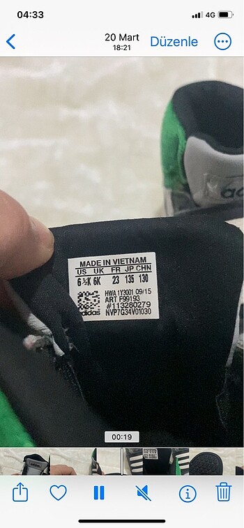 Adidas çocuk ayakkabı - Görsel 6