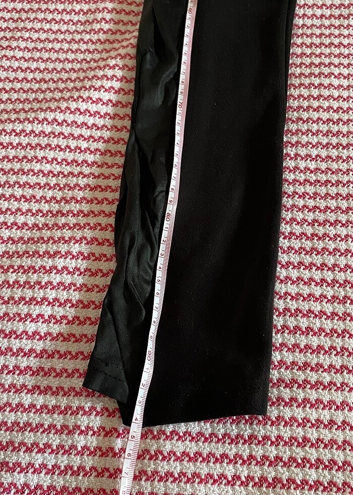 Deri detaylı tayt - Görsel 4