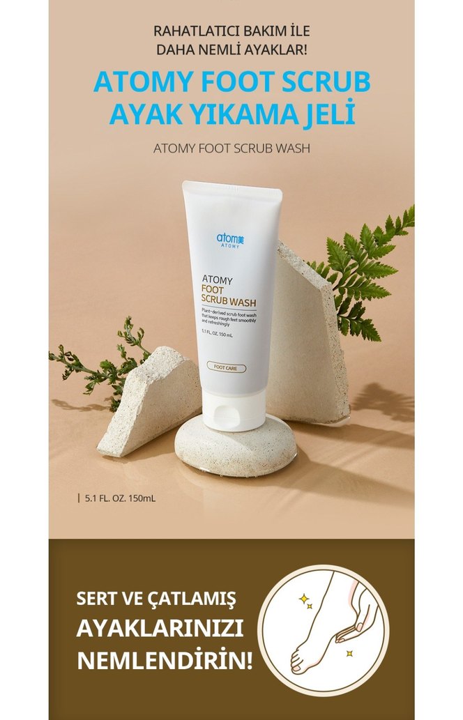 Atomy Foot Scrub Ayak Yıkama Jeli - Görsel 4