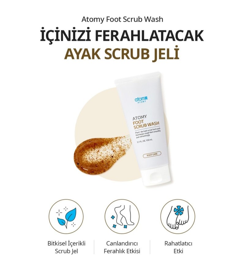 Atomy Foot Scrub Ayak Yıkama Jeli - Görsel 5