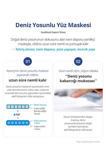 Atomy Nemlendirici Kadın Yüz Maskesi - Görsel 5