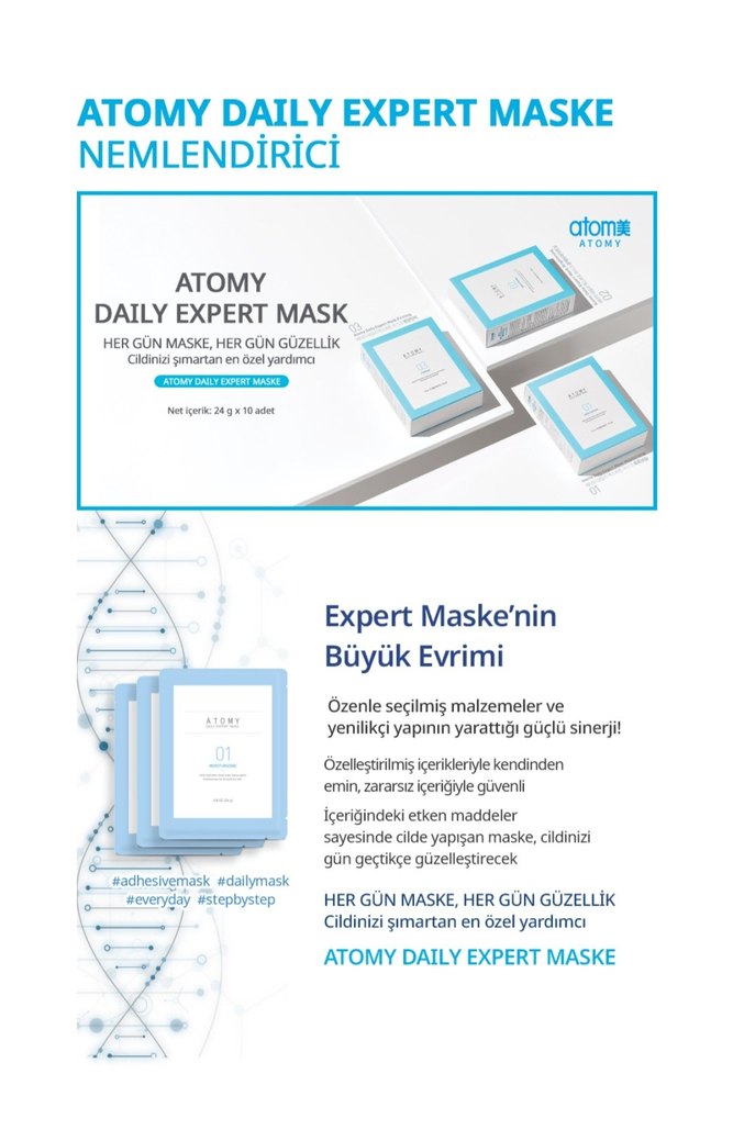 Atomy Nemlendirici Kadın Yüz Maskesi - Görsel 3