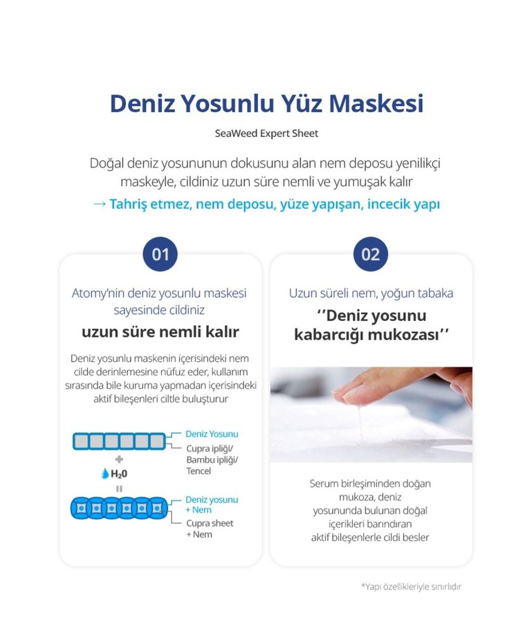 Atomy Nemlendirici Kadın Yüz Maskesi - Görsel 5