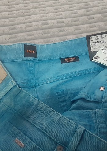Erkek Mavi Denim Mini Şort - Görsel 4