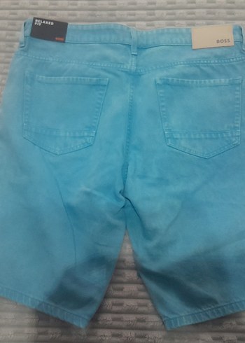 Erkek Mavi Denim Mini Şort - Görsel 5