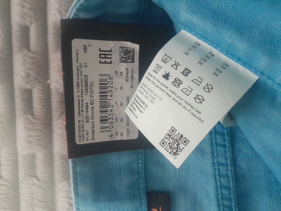 Erkek Mavi Denim Mini Şort - Görsel 3