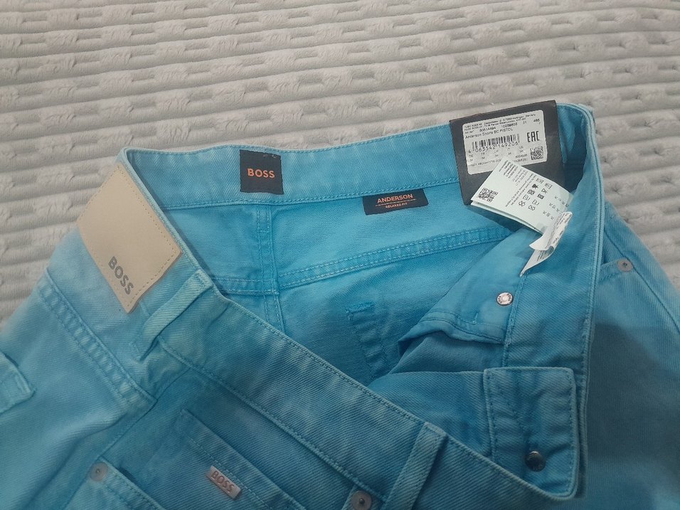 Erkek Mavi Denim Mini Şort - Görsel 4