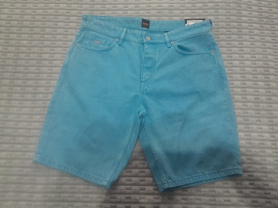 Erkek Mavi Denim Mini Şort - Görsel 2