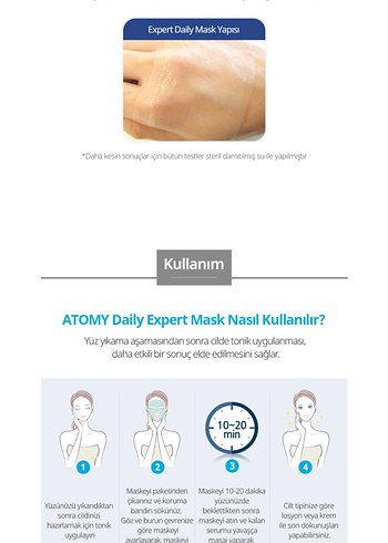 Atomy Aydınlatıcı Yüz Maskesi - Görsel 7