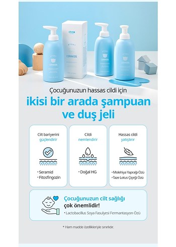 Atomy Cerakids Bebek Şampuanı ve Banyosu 350 ml - Görsel 5