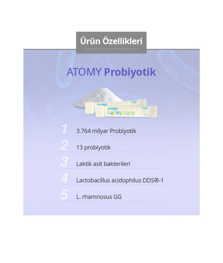 Atomy Probiyotik Takviye Edici Gıda 60 Saşe - Görsel 5