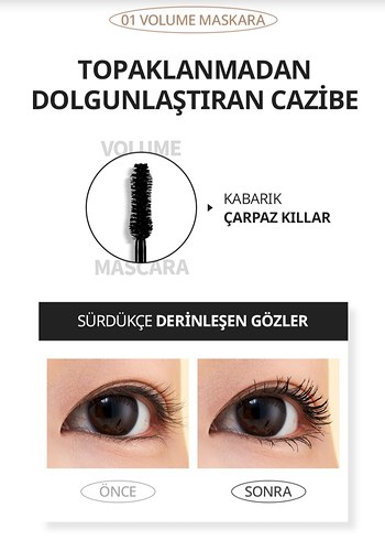 Beyaz Maskara - Koyu Renk - Görsel 6