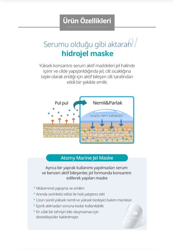 Atomy Aydınlatıcı ve Sıkılaştırıcı Maske - Görsel 5