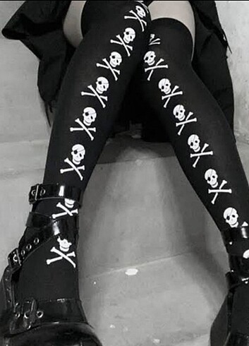 Standart Beden Beden siyah Renk Y2k lolita dizüstü çorap
