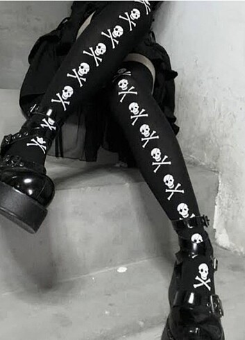 Y2k lolita dizüstü çorap - Görsel 6