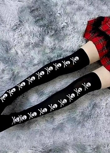 Y2k lolita dizüstü çorap - Görsel 7
