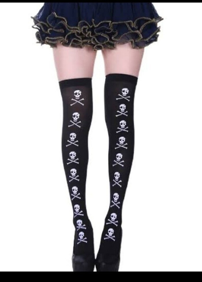 Y2k lolita dizüstü çorap - Görsel 5