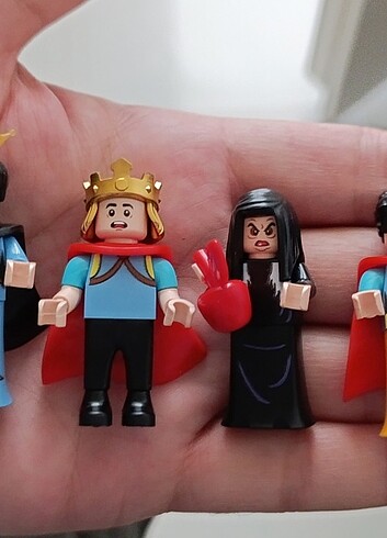Diğer lego tarzı benzeri mini figür oyuncak set pamuk prenses cadı elm