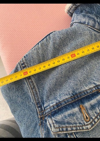 10 Yaş Beden mavi Renk Düğmeli Mavi çocuk Denim Ceket