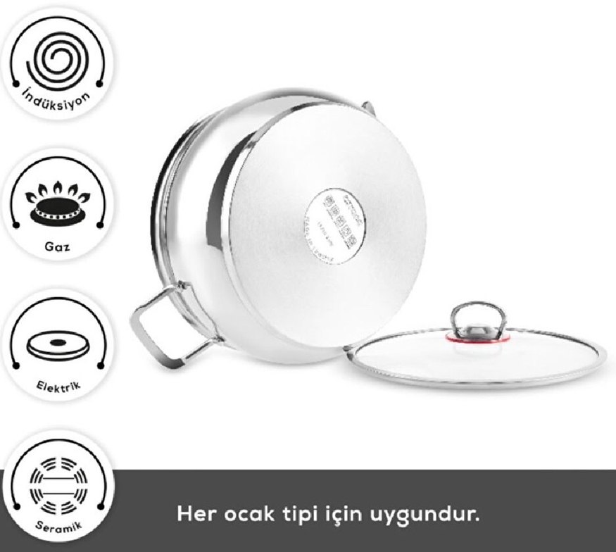 Karaca Pişir Sakla V2 13 Parça Çelik Tencere Seti - Görsel 5