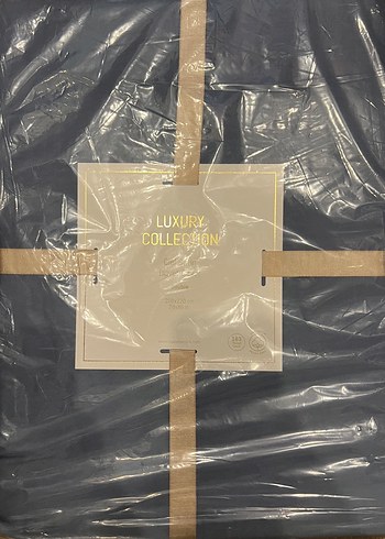 Madame Coco Çift Kişilik %100 Pamuk Saten Nevresim - Koyu Mavi - Görsel 6