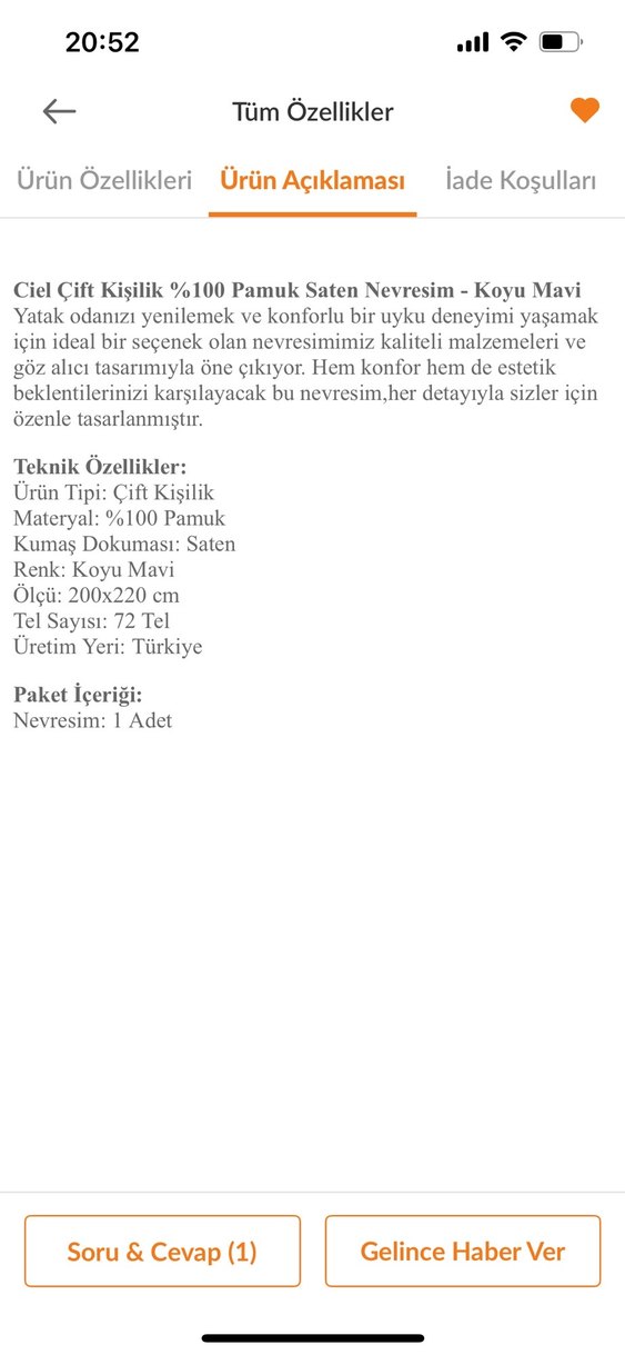 Madame Coco Çift Kişilik %100 Pamuk Saten Nevresim - Koyu Mavi - Görsel 2