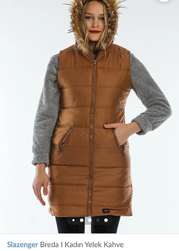 SIFIR-SLAZENGER *ŞAHANE Kahve Yelek - Görsel 2