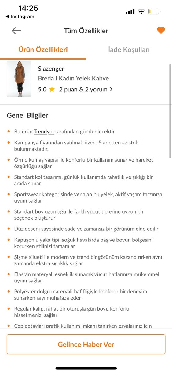 SIFIR-SLAZENGER *ŞAHANE Kahve Yelek - Görsel 5