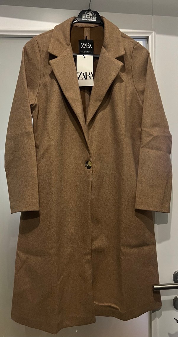 Mary & Mary Vizon veya Siyah Tek Düğmeli Dokulu Kaban - Görsel 2